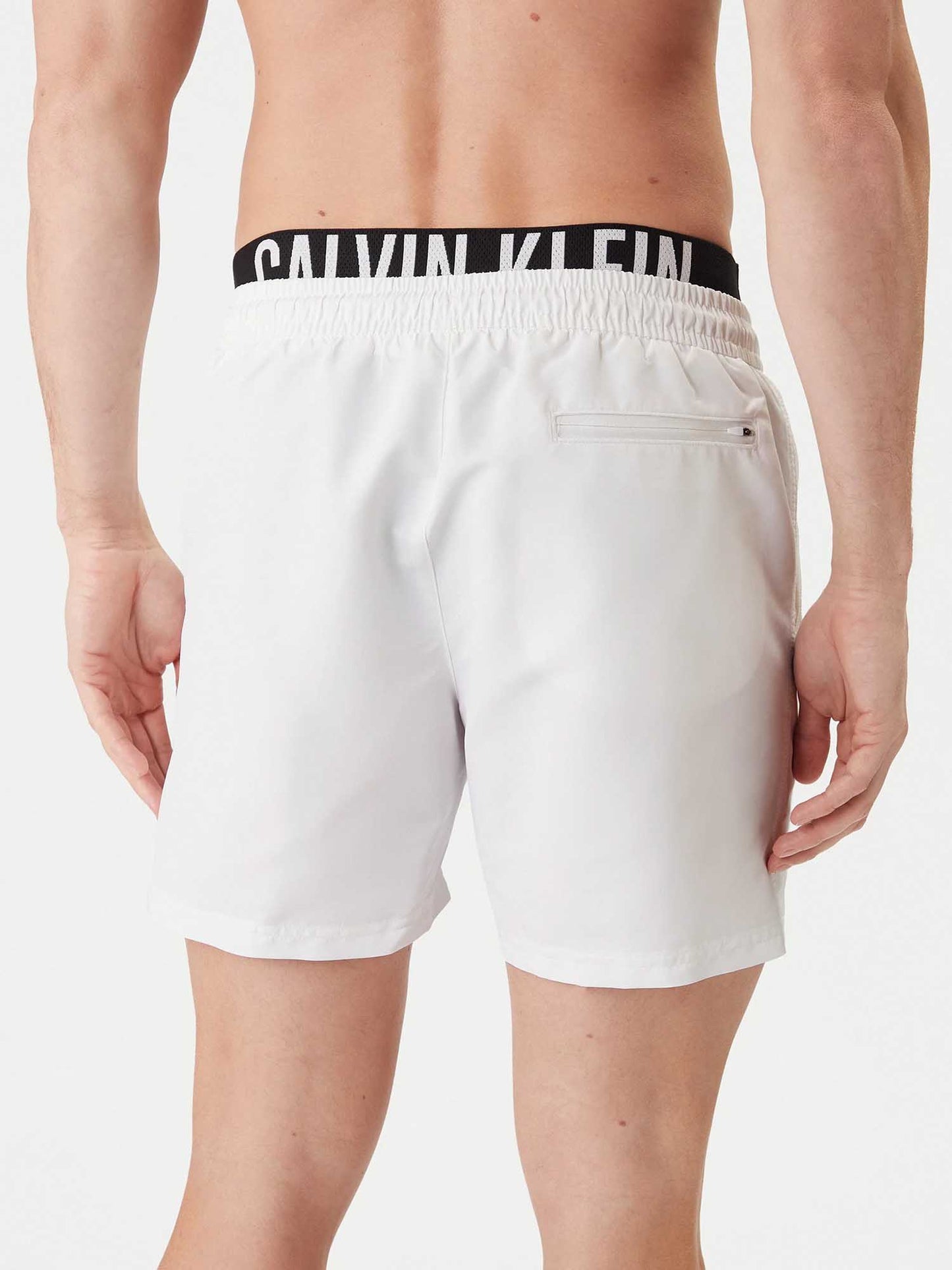 Calvin Klein Medium Drawstring boxer da nuoto bianco uomo