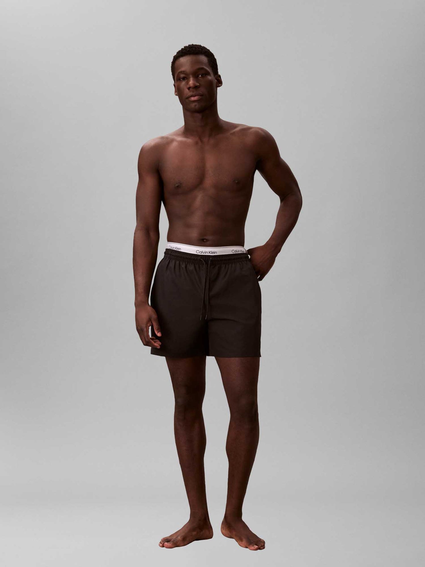 Calvin Klein Medium Drawstring, costume da bagno uomo nero