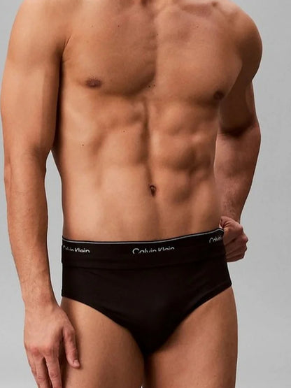Ck brief double wais costume slip mare da uomo nero