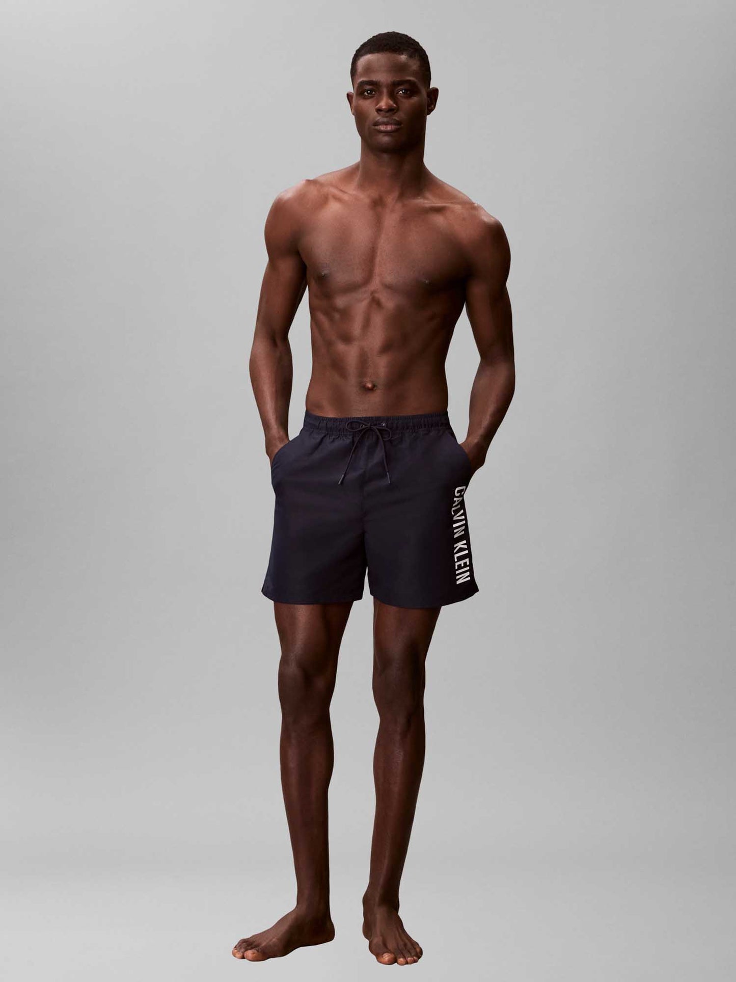 Calvin Klein Medium Drawstring, boxer da bagno uomo adulto blu