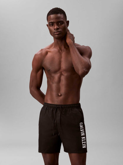 Calvin Klein Medium Drawstring, boxer swim nero uomo
