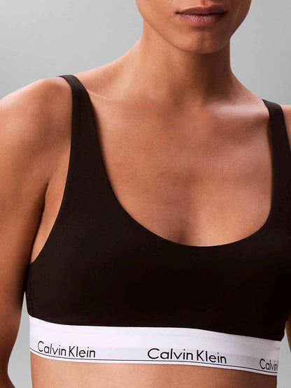 Ck lightly bralette reggiseno da donna nero