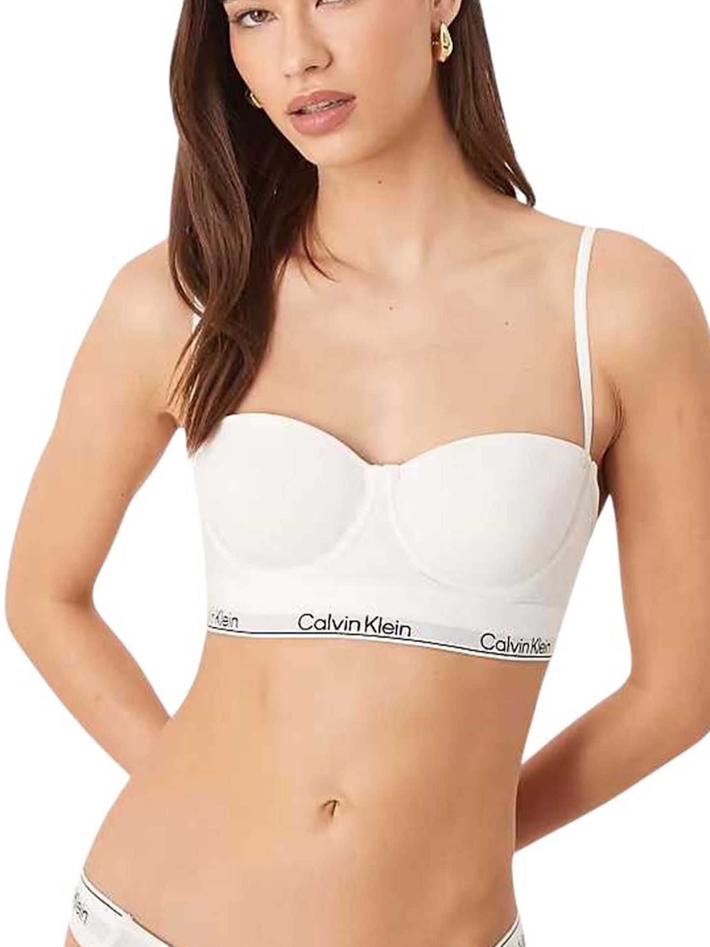 Calvin Klein CK Lined Balconette, reggiseno balconette donna bianco
