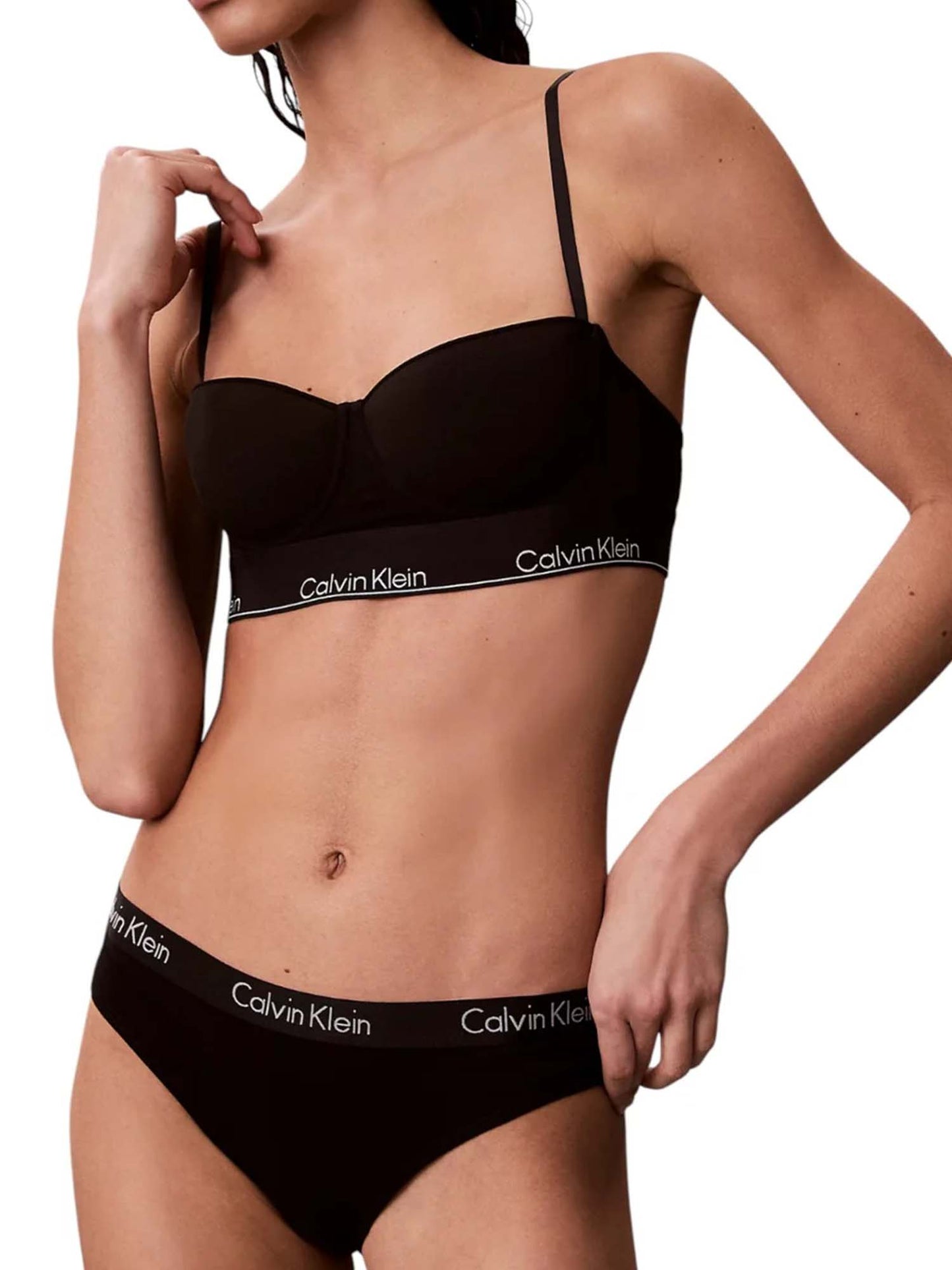 Calvin Klein Lined Balconette, reggiseno nero da donna