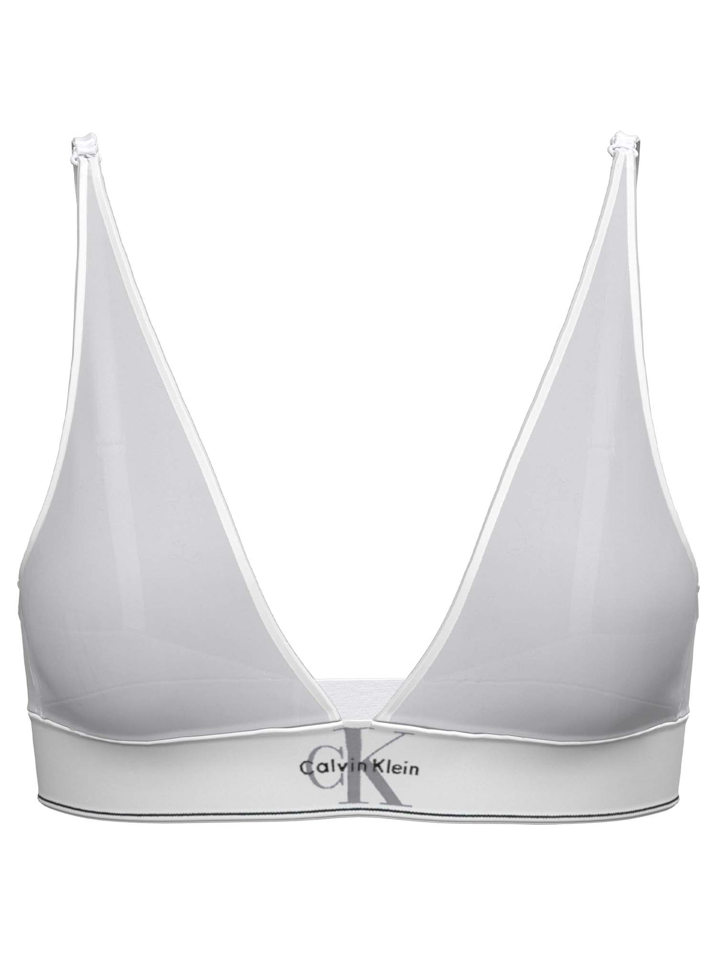 Calvin Klein CK Lined Triangle, reggiseno a triangolo donna bianco