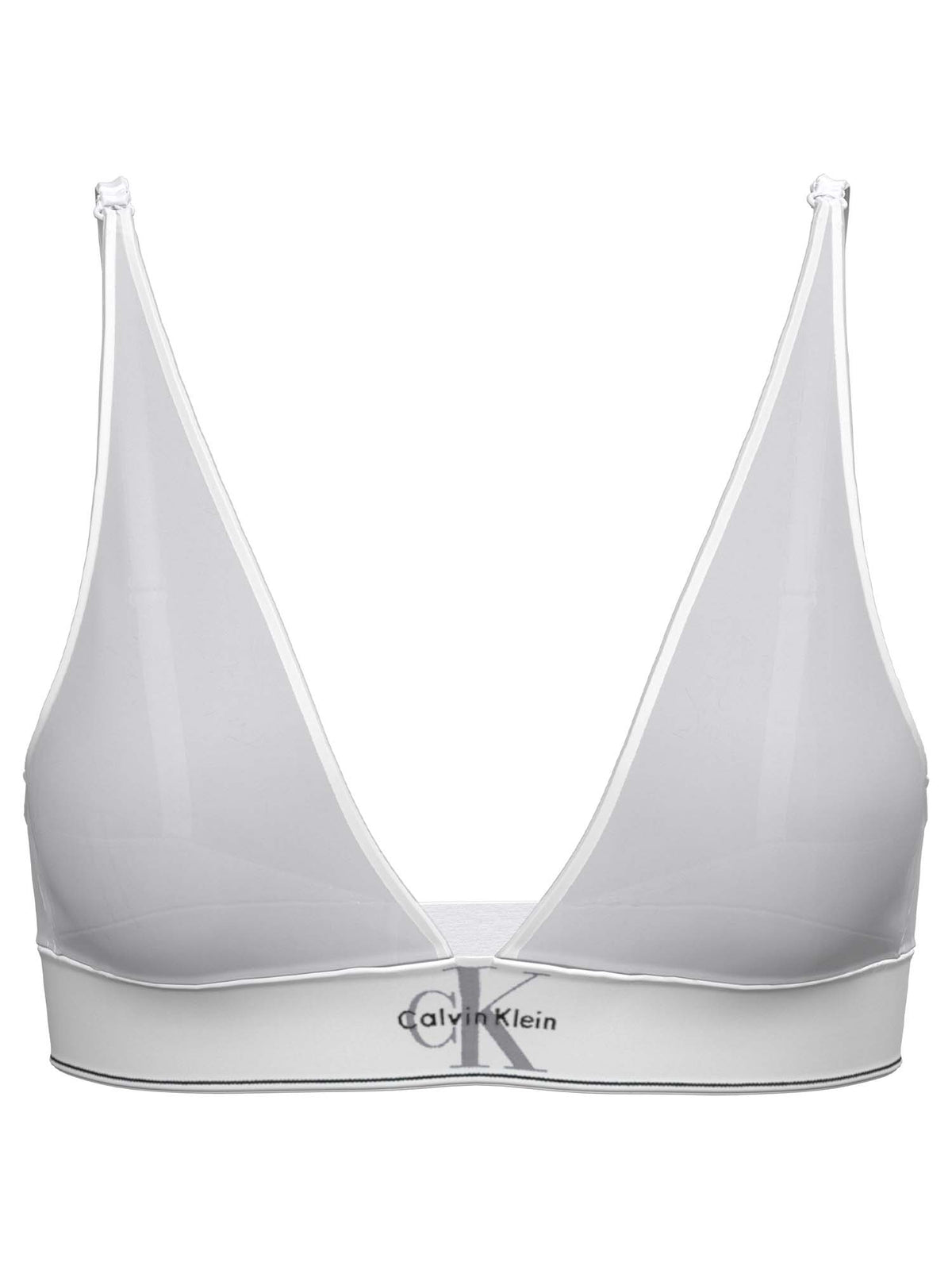 Ck lined triangle reggiseno da donna bianco