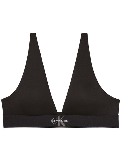 Calvin Klein CK Lined Triangle, reggiseno a triangolo donna nero