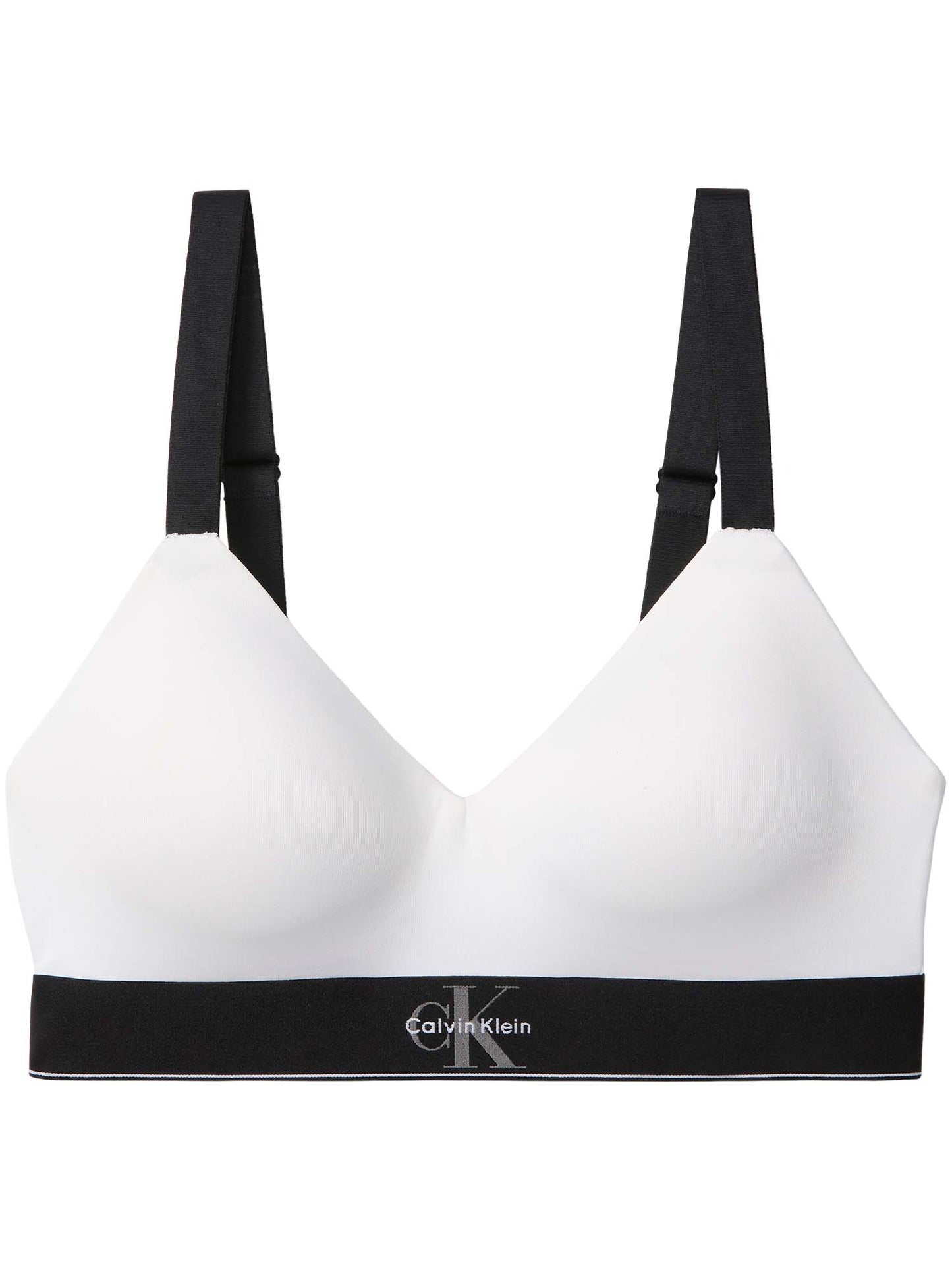 Calvin Klein Lined Bralette, reggiseno bianco da donna