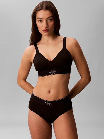 Calvin Klein Lined Bralette, reggiseno leggermente imbottito nero da donna