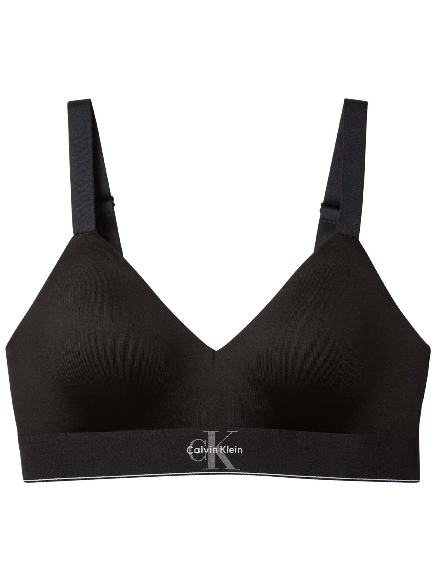 Calvin Klein Lined Bralette, reggiseno leggermente imbottito nero da donna
