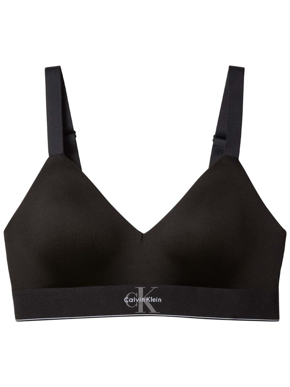 Ck lined bralette reggiseno da donna nero