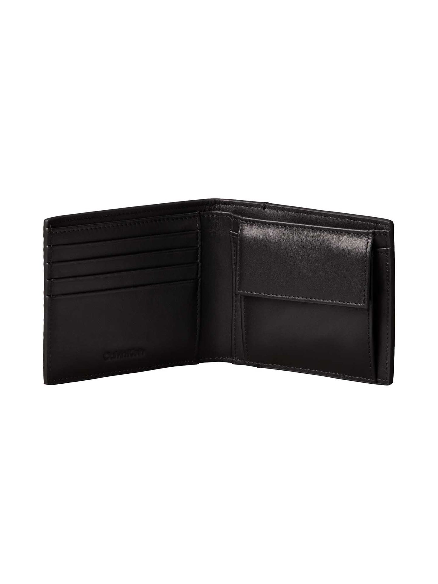 Portafoglio nero Calvin Klein Emboss Woven da uomo