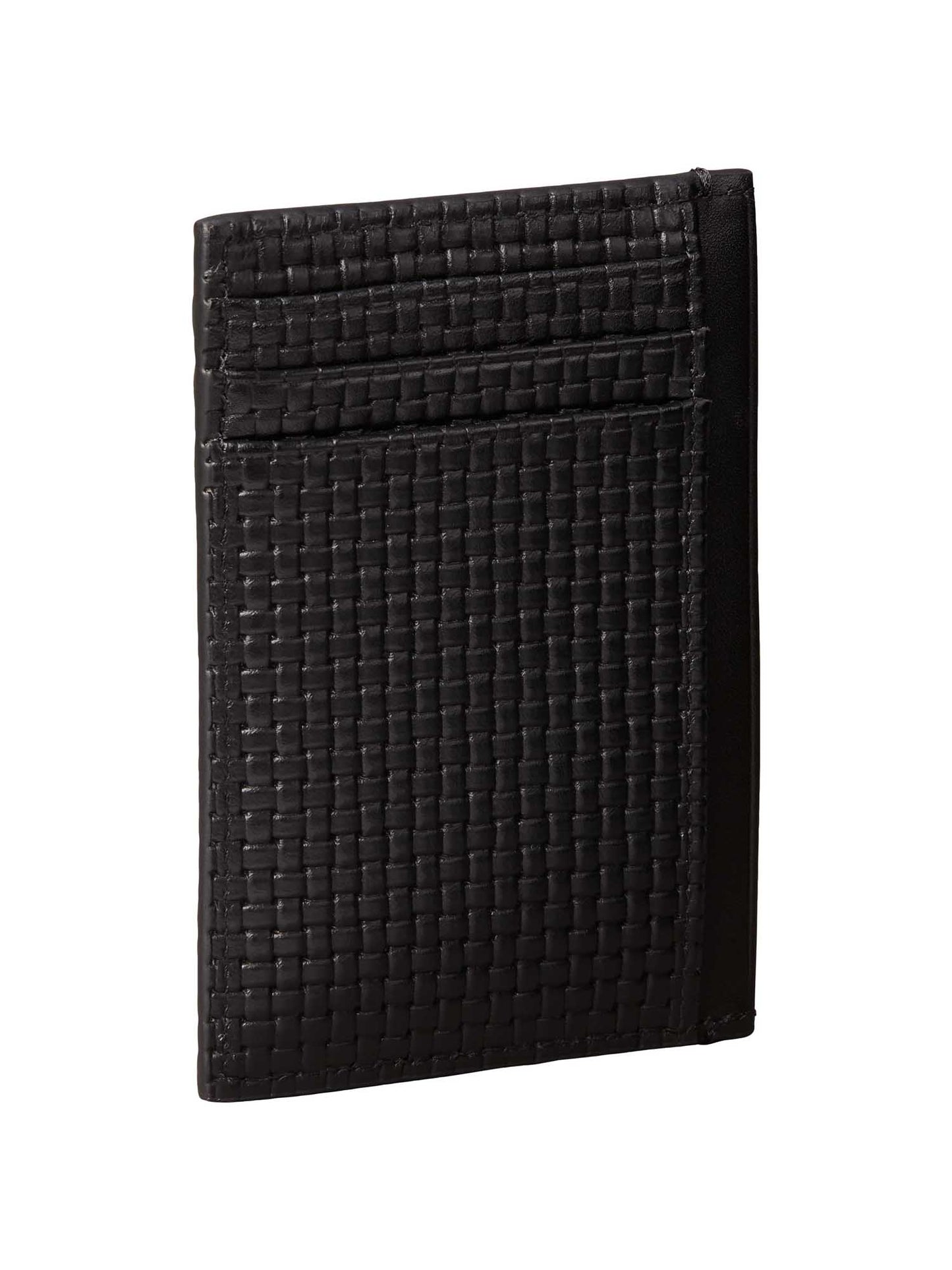 Portacarte Calvin Klein Emboss da uomo in similpelle nero
