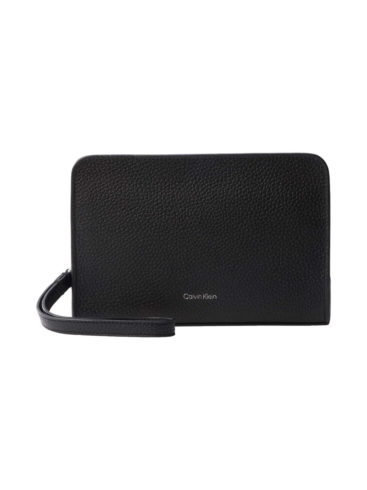 Ck foil emboss pouch necessaire da unisex nero