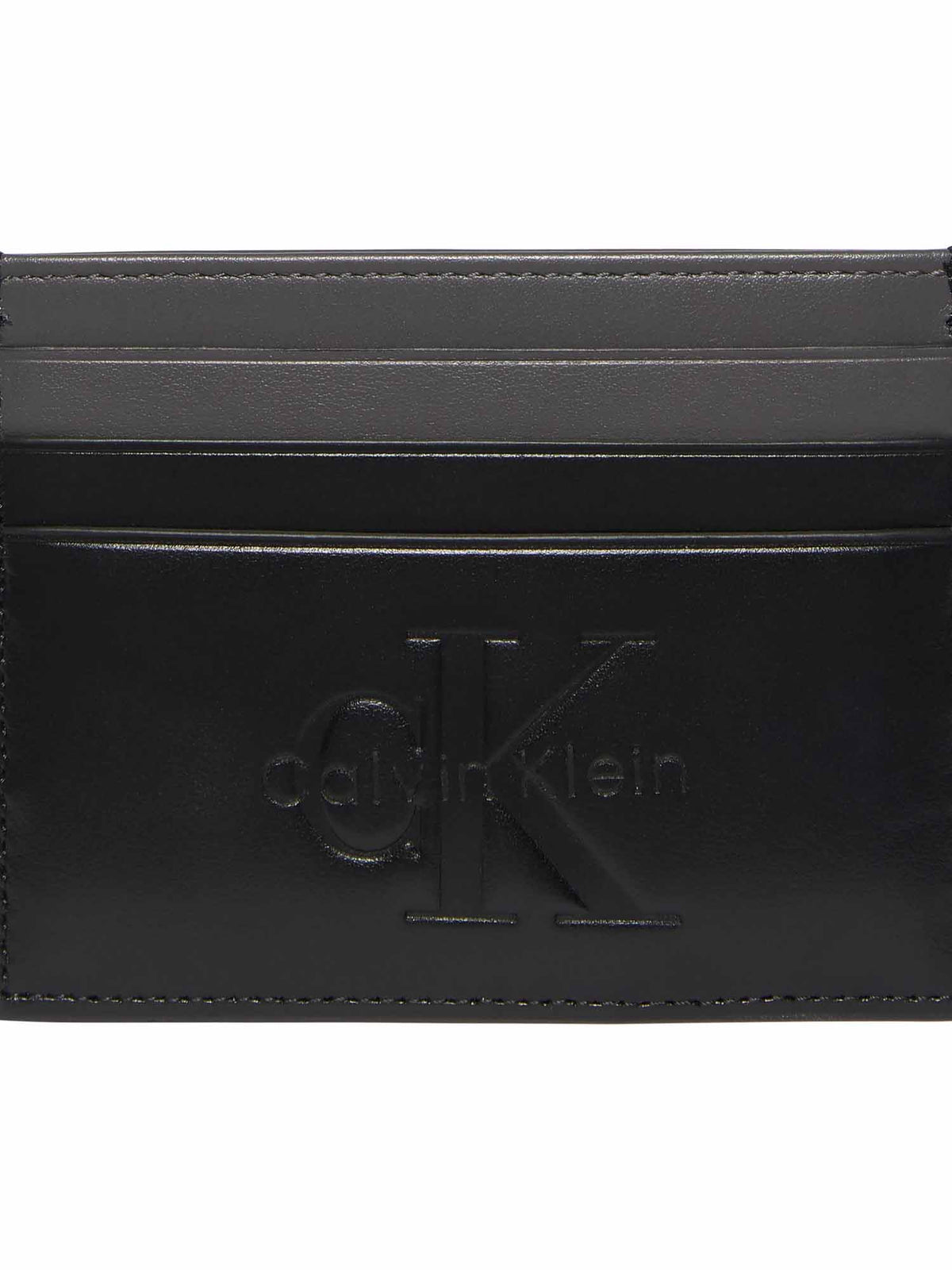 Ck bold cardholder portafoglio da uomo nero