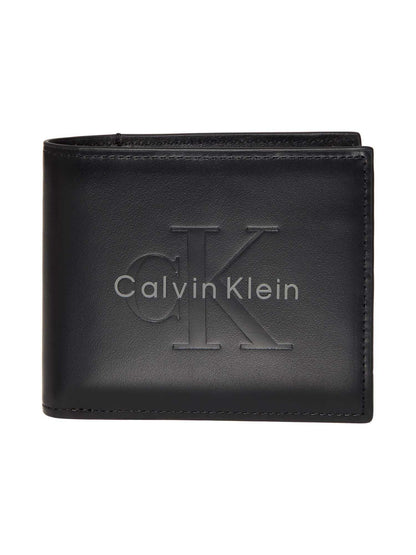 Portafoglio nero Calvin Klein Bold Billfold da uomo