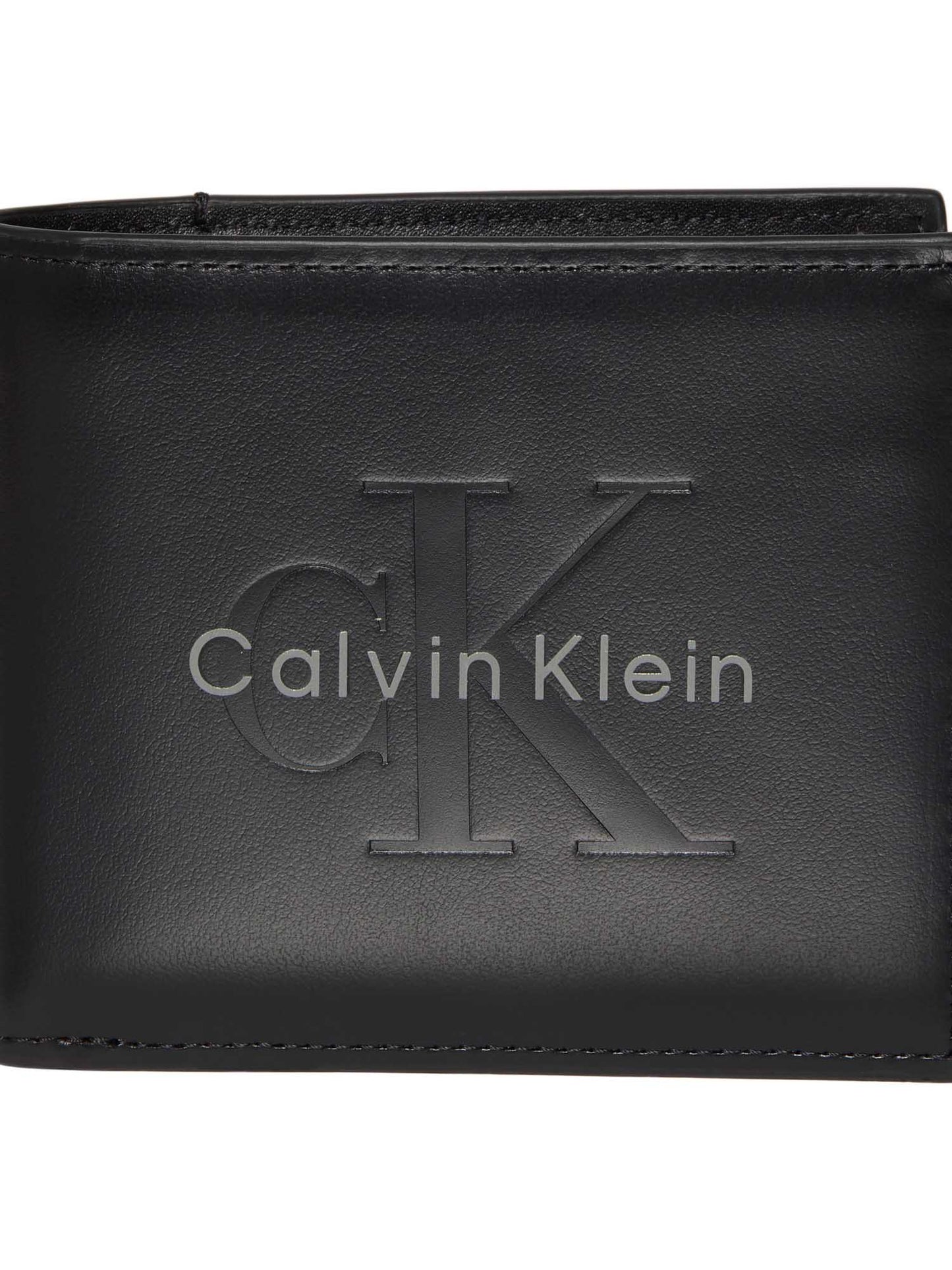 Portafoglio nero Calvin Klein Bold Billfold da uomo