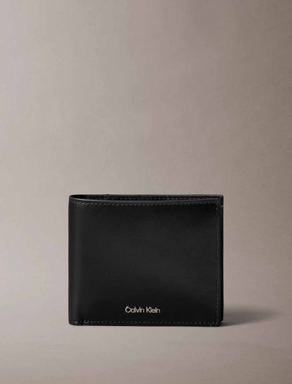 Calvin Klein CK Raised Billfold C, portafoglio da uomo nero