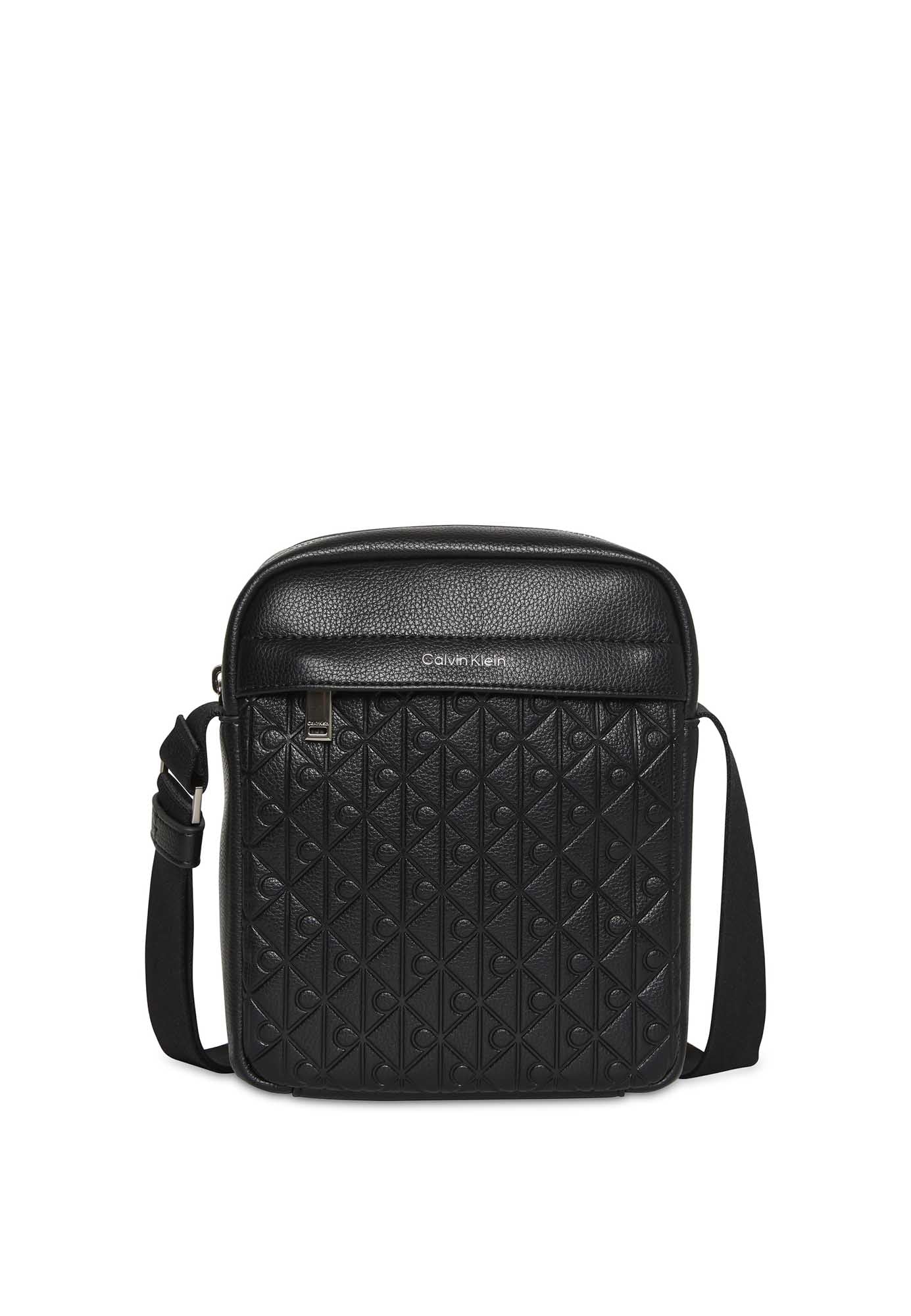 Borsa a tracolla Calvin Klein Emblem beige da uomo