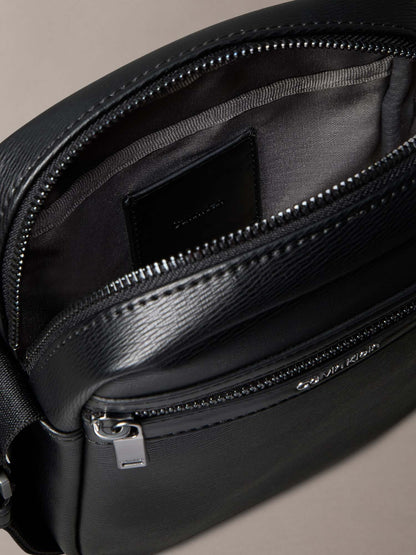 TRACOLLA ZIP REPORTER CALVIN KLEIN UOMO NERO