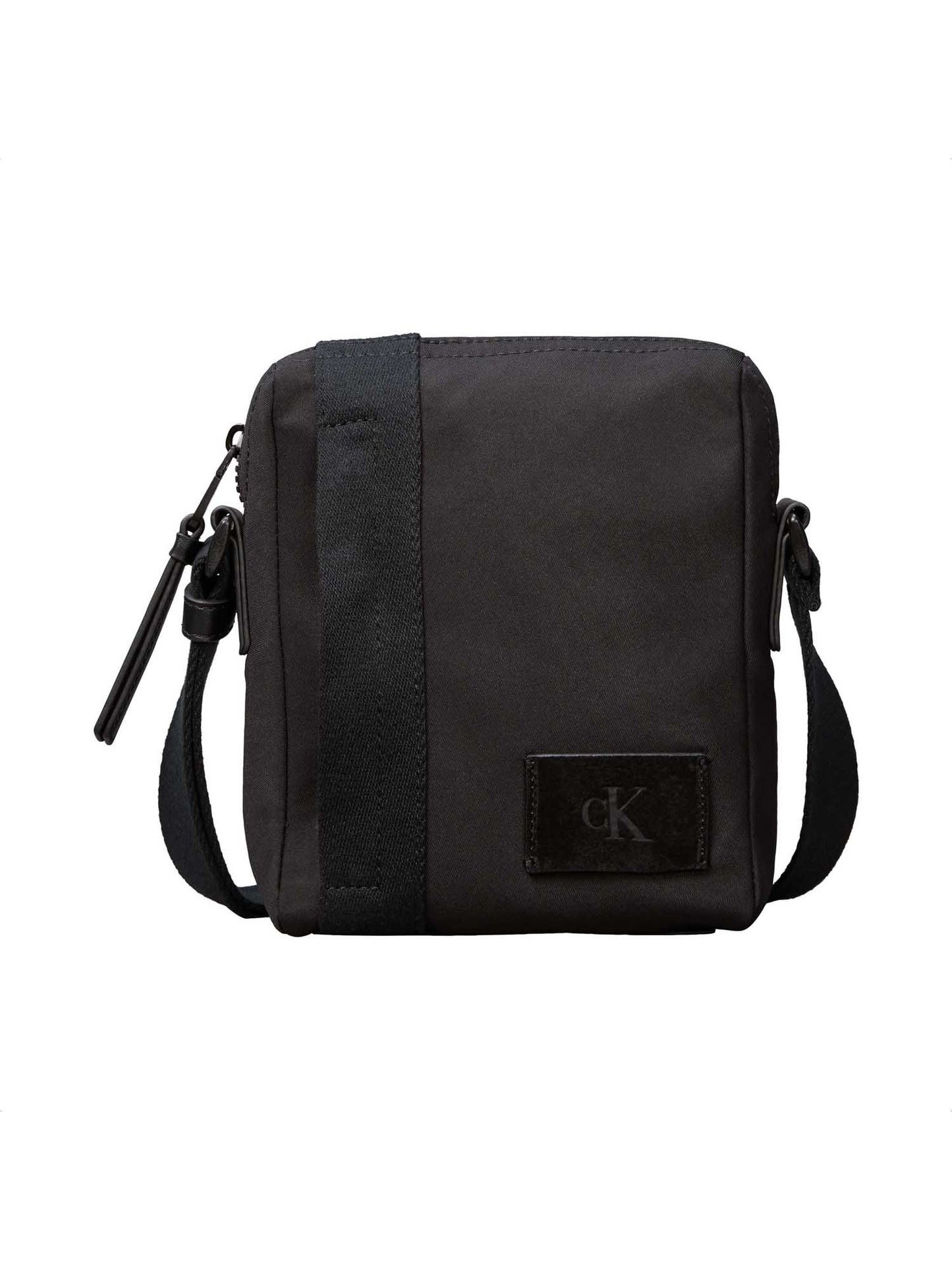 Calvin Klein Canvas Mix Reporter, borsa tracolla uomo nera