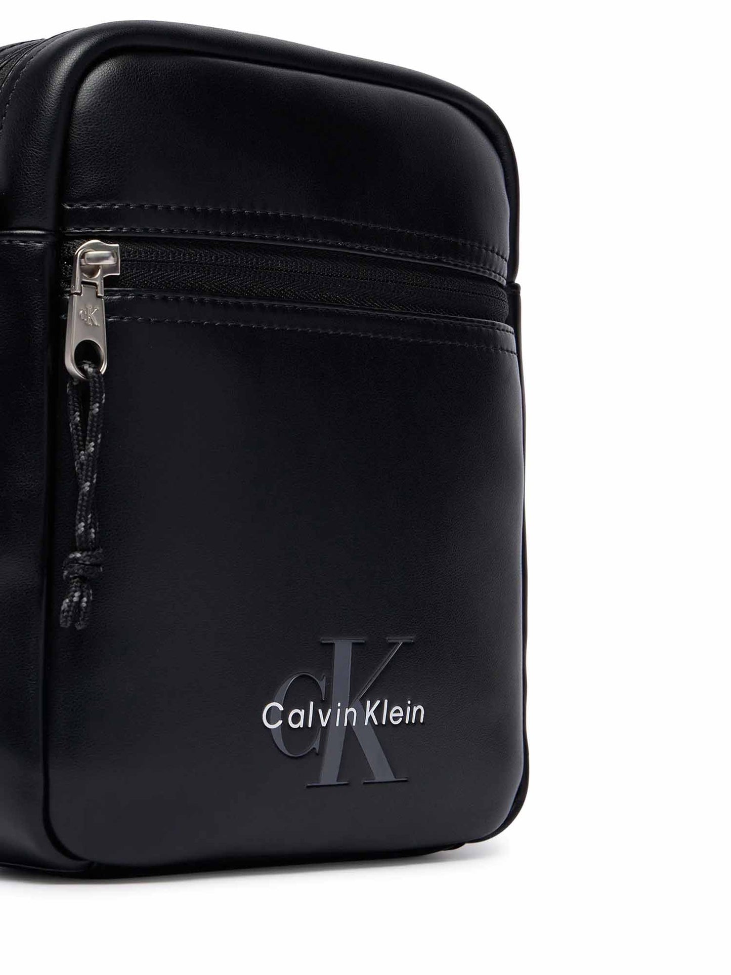 Calvin Klein Bold Logo Webbing, borsa a tracolla da unisex adulto nero