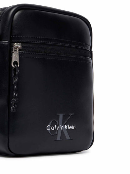 Calvin Klein Bold Logo Webbing, borsa a tracolla da unisex adulto nero