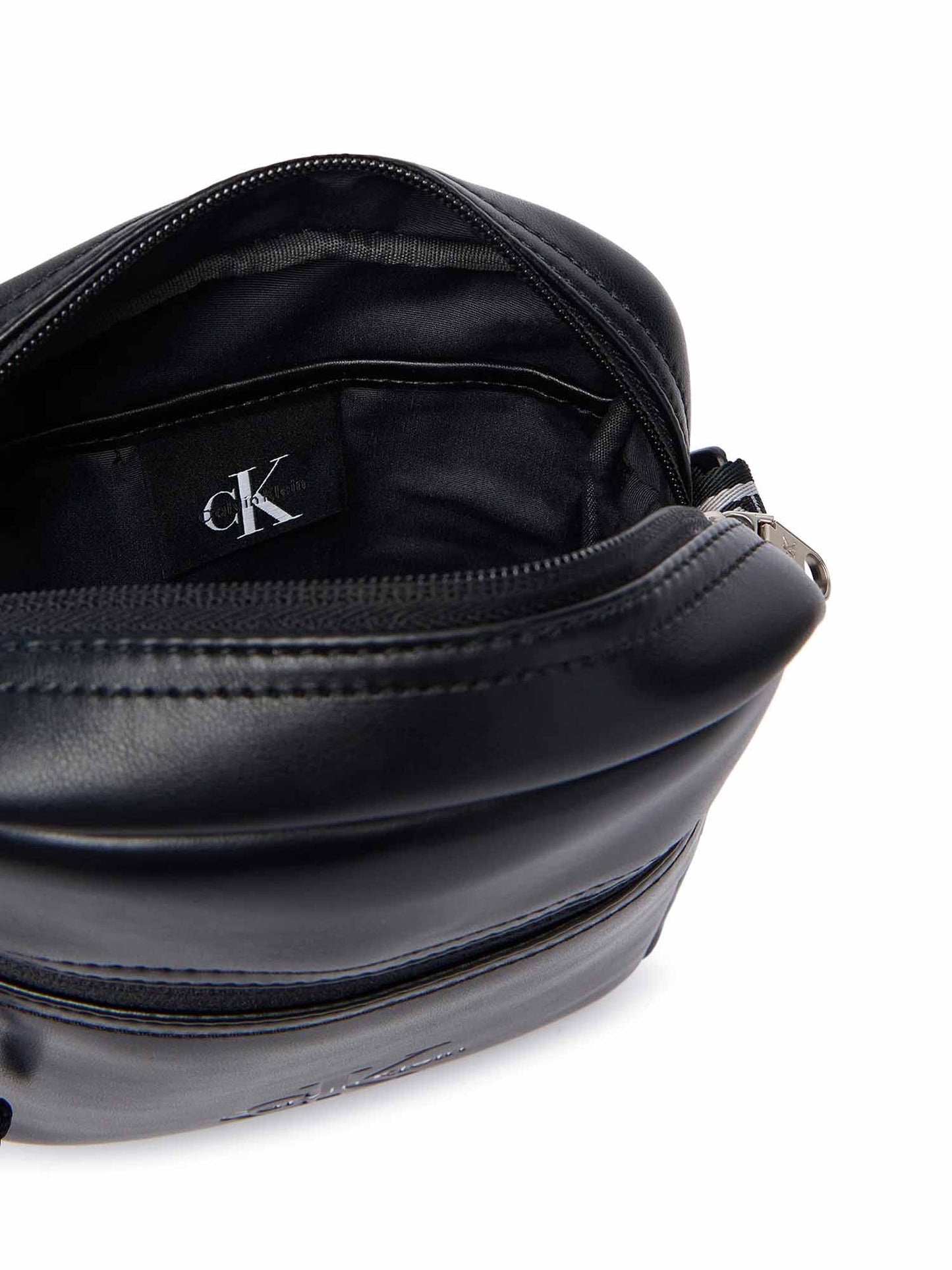 Calvin Klein Bold Logo Webbing, borsa a tracolla da unisex adulto nero