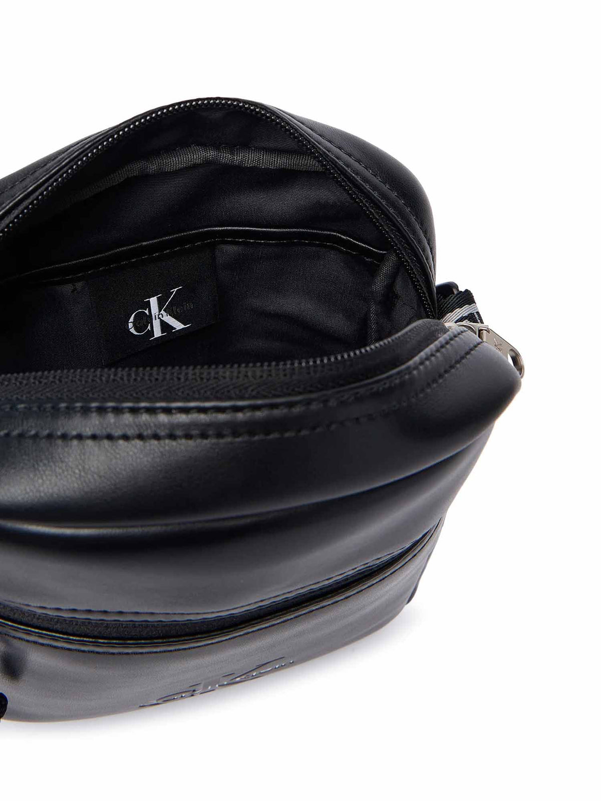 Ck bold logo webbing tracolla da unisex nero