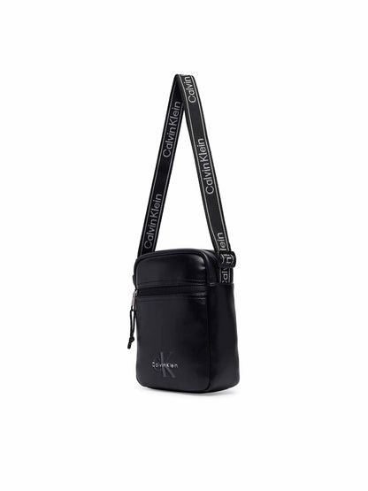 Calvin Klein Bold Logo Webbing, borsa a tracolla da unisex adulto nero