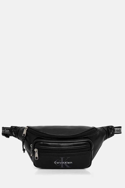 Calvin Klein Bold Logo Webbing, marsupio da unisex adulto nero