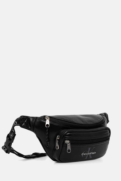 Calvin Klein Bold Logo Webbing, marsupio da unisex adulto nero