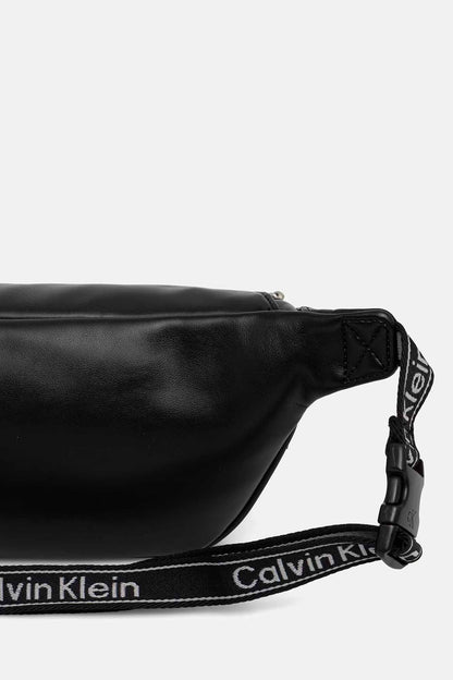 Calvin Klein Bold Logo Webbing, marsupio da unisex adulto nero