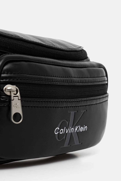 Calvin Klein Bold Logo Webbing, marsupio da unisex adulto nero