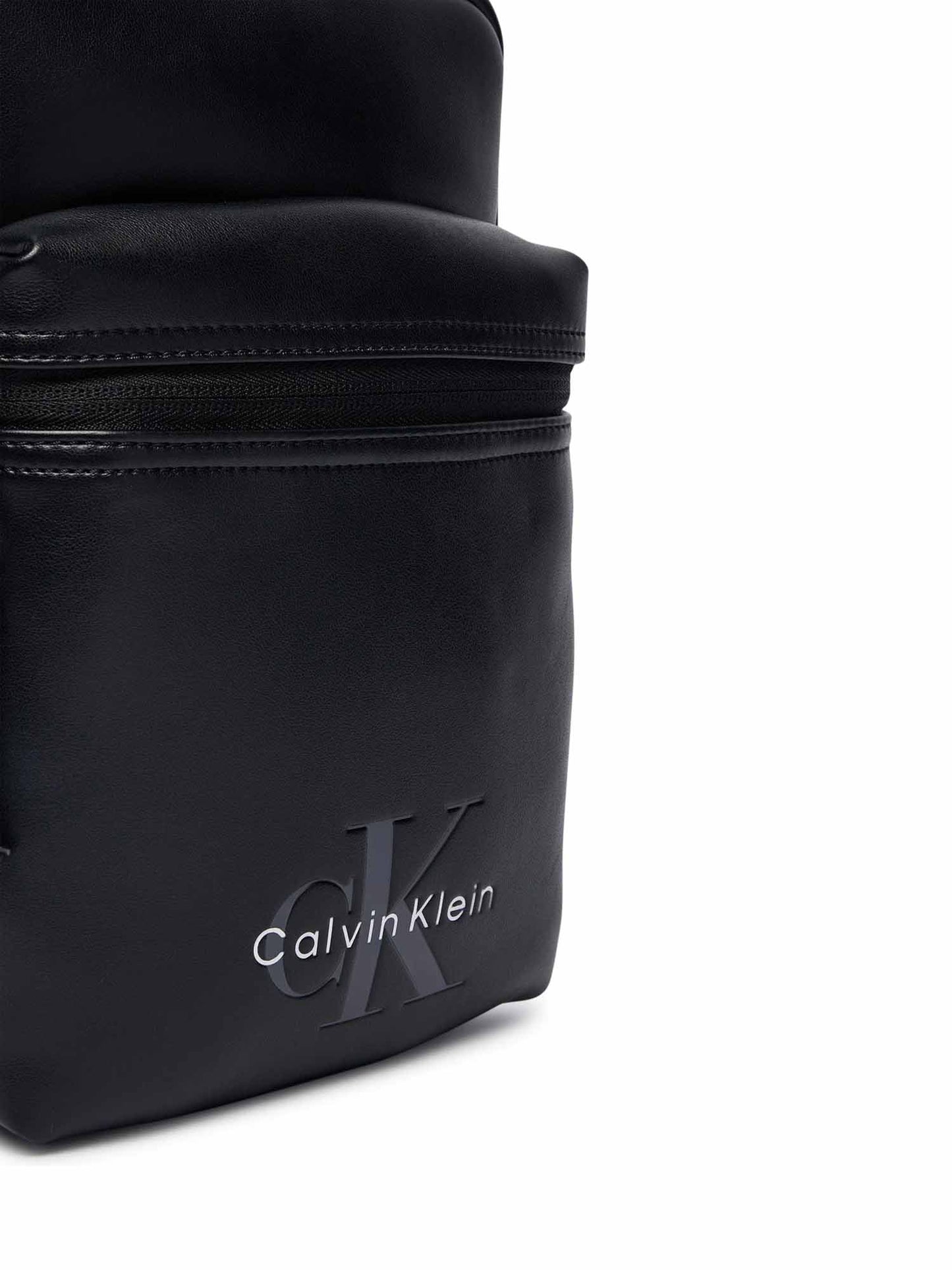 Calvin Klein Bold Logo Webbing, borsa a tracolla da unisex adulto nera