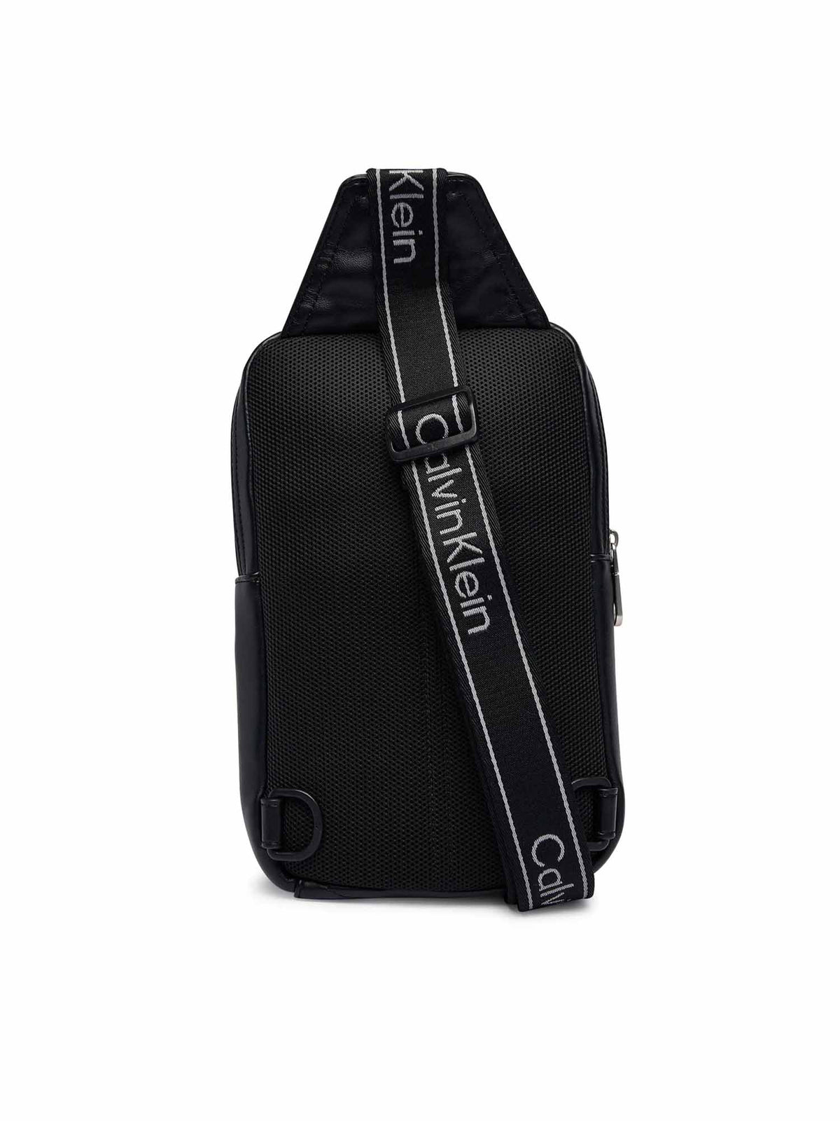 Ck bold logo webbing tracolla da unisex nero