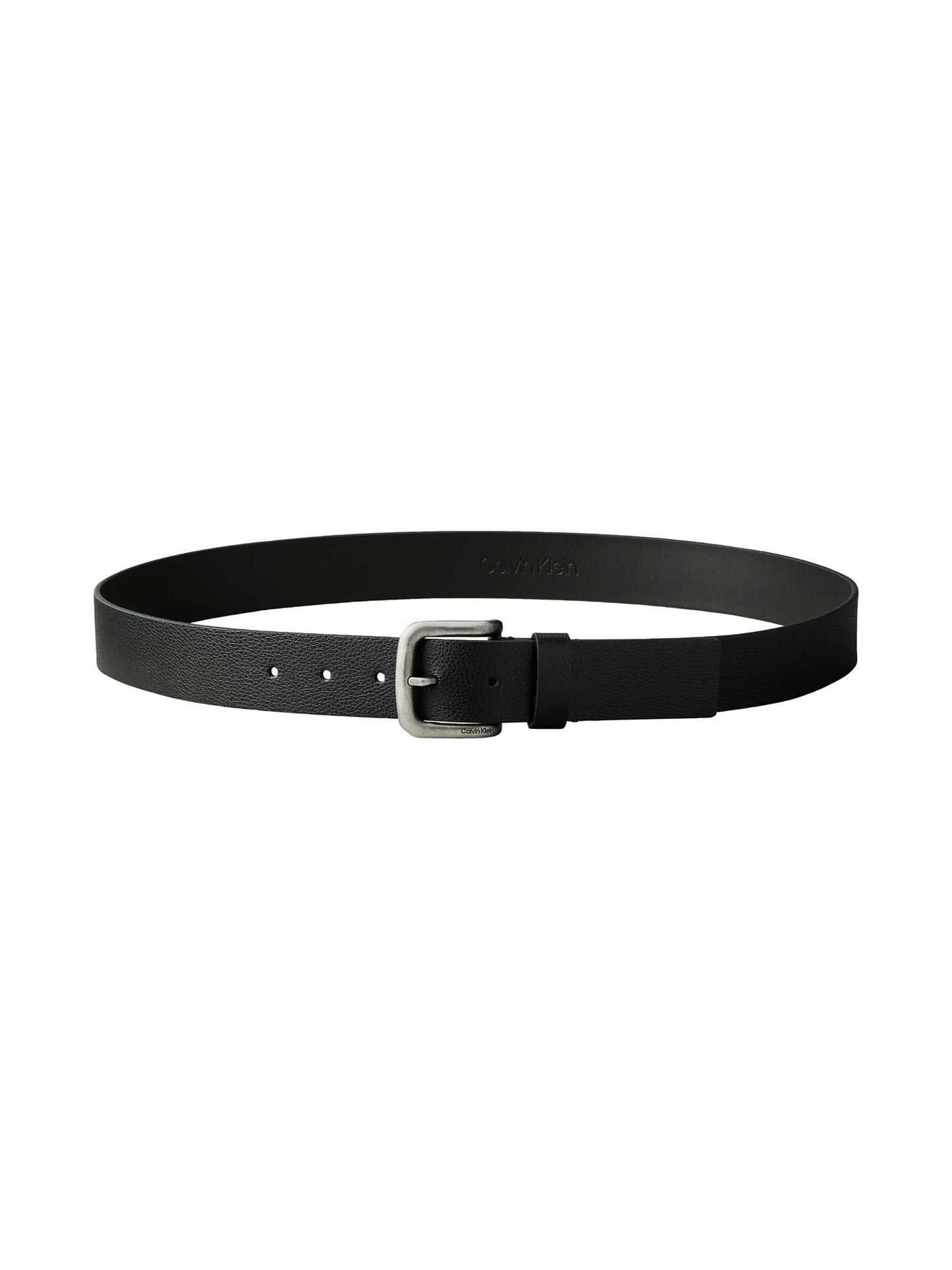 Calvin Klein Round Buckle, cintura nera da uomo versatile e elegante