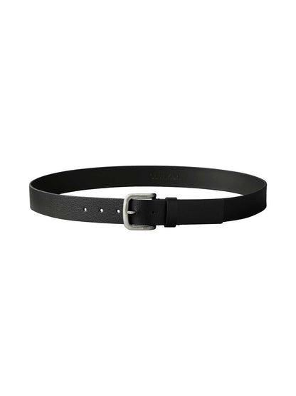 Calvin Klein Round Buckle, cintura nera da uomo versatile e elegante