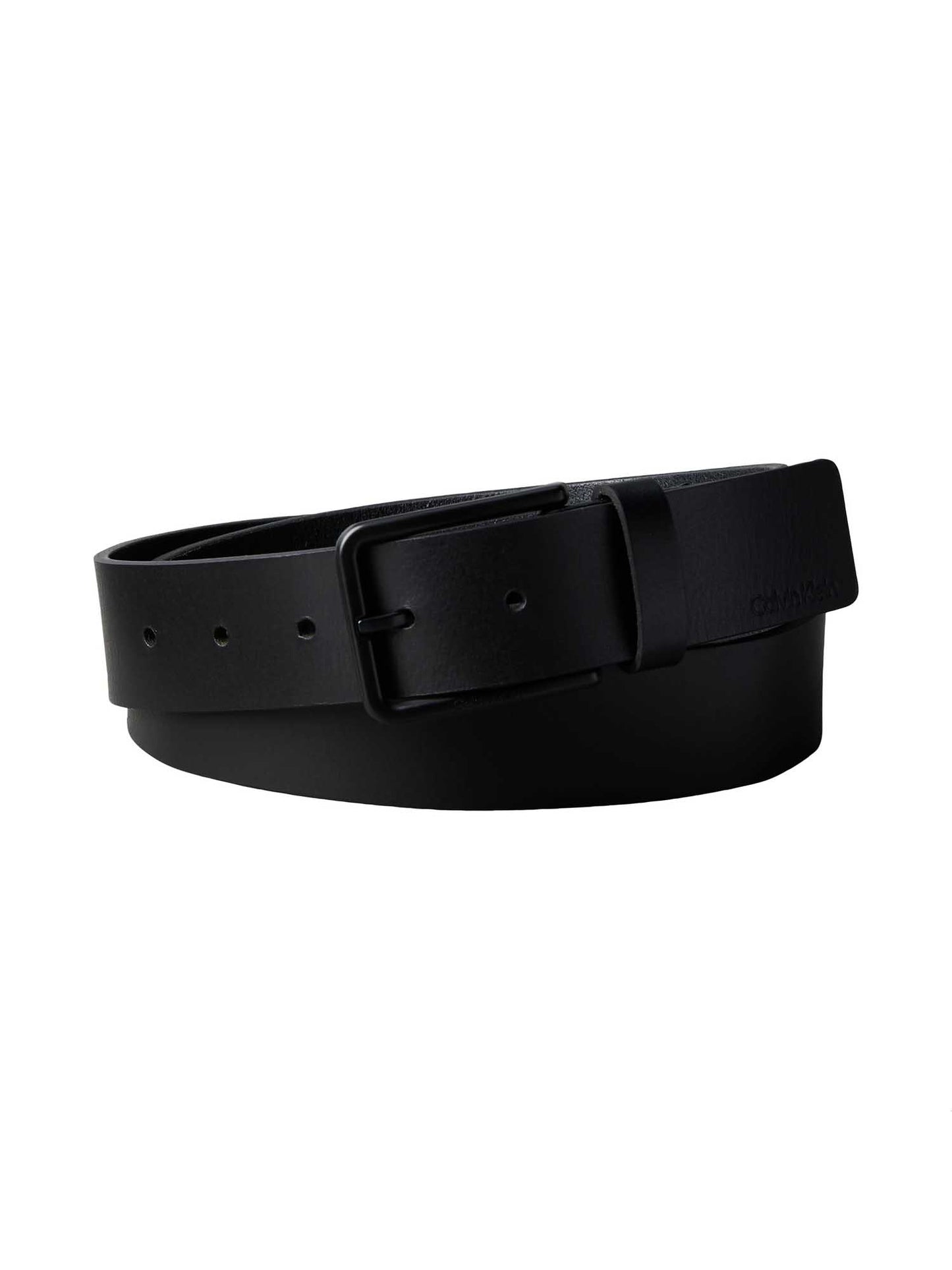 Cintura nera da uomo Calvin Klein Warmth Buckle 35 mm in similpelle