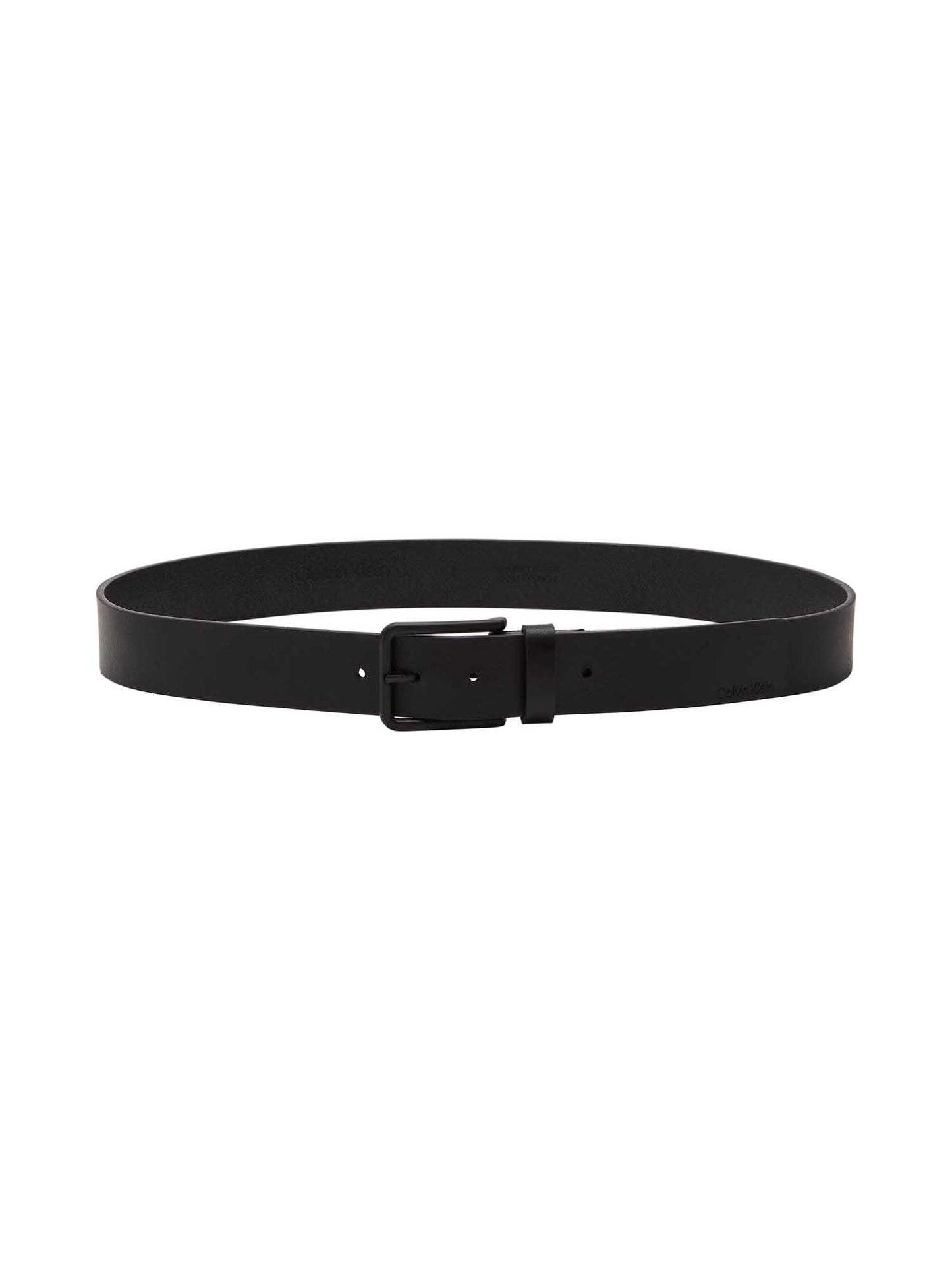 Cintura nera da uomo Calvin Klein Warmth Buckle 35 mm in similpelle