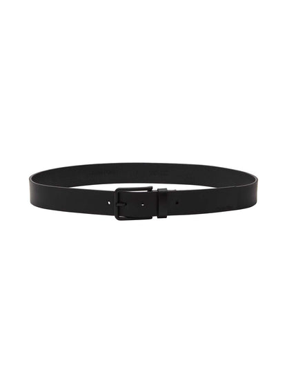 Cintura nera da uomo Calvin Klein Warmth Buckle 35 mm in similpelle