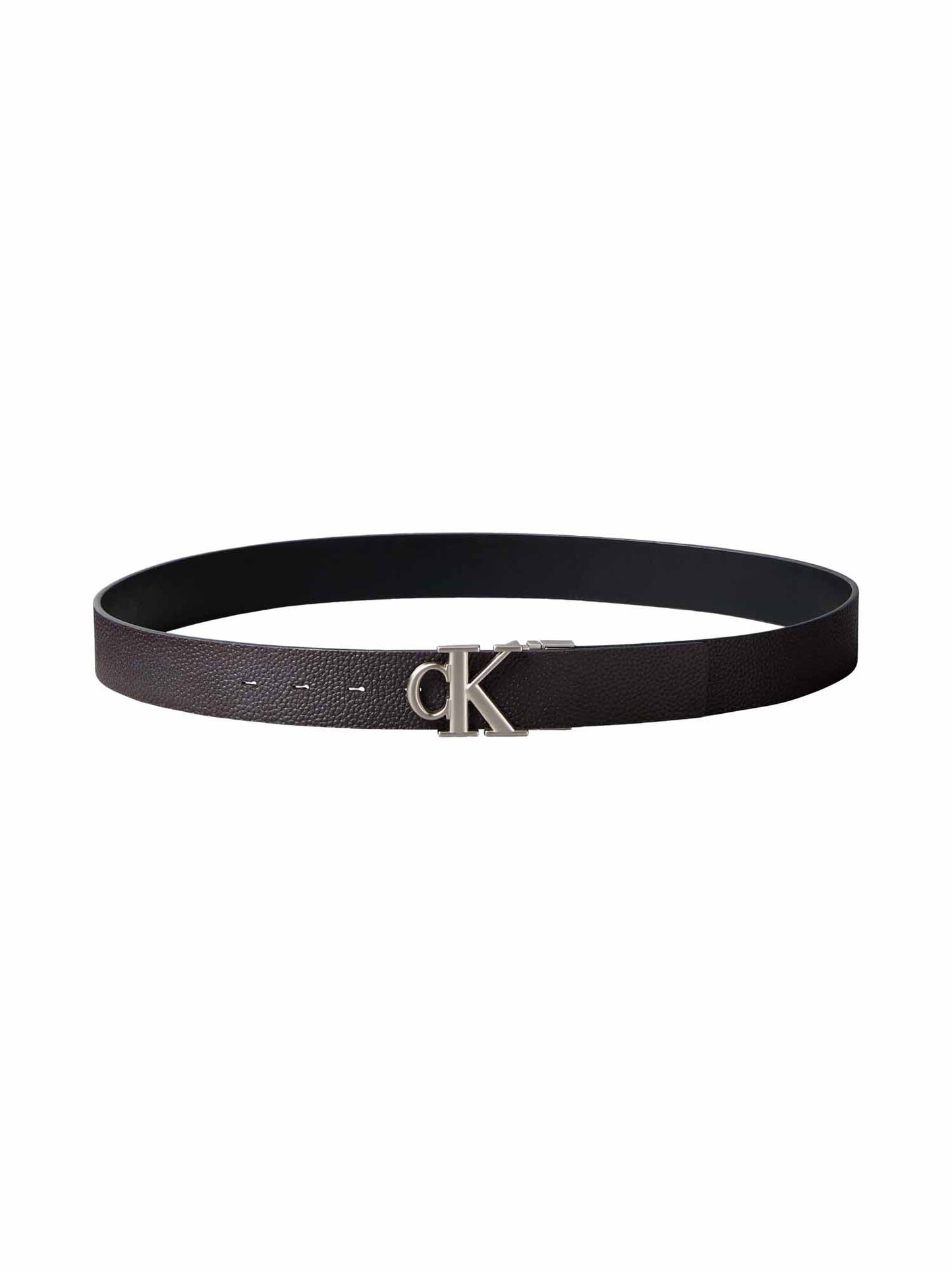 Calvin Klein Ck Buckle Tumbled, cintura da unisex adulto nera