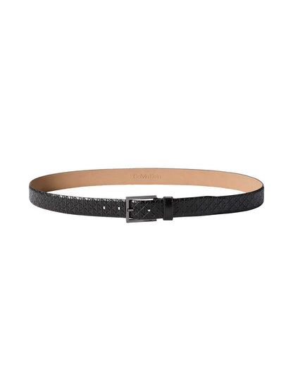 Calvin Klein CK Square Buckle cintura unisex adulta nera