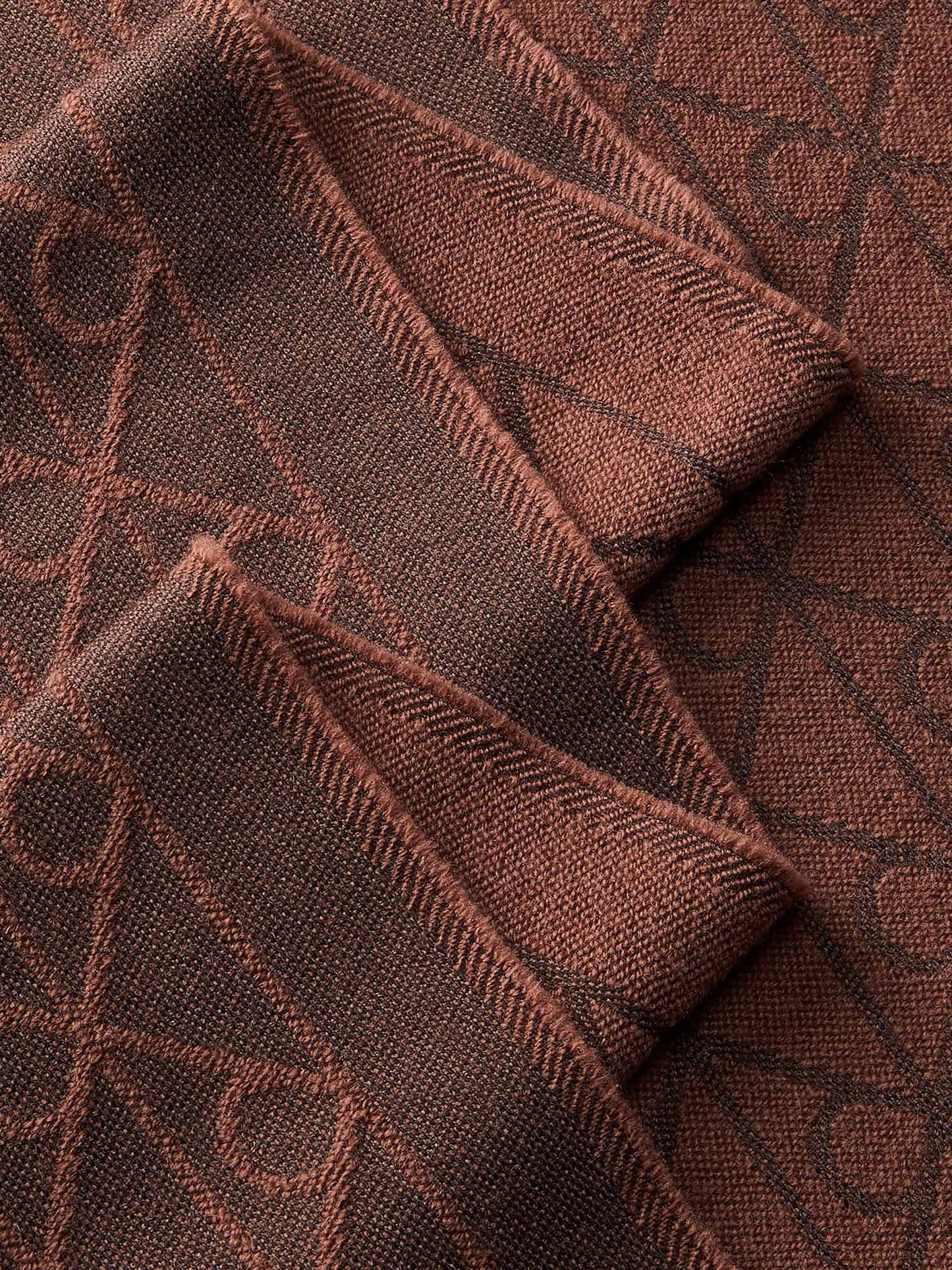 Calvin Klein Tonal Jcq Scarf, sciarpa da unisex adulto marrone