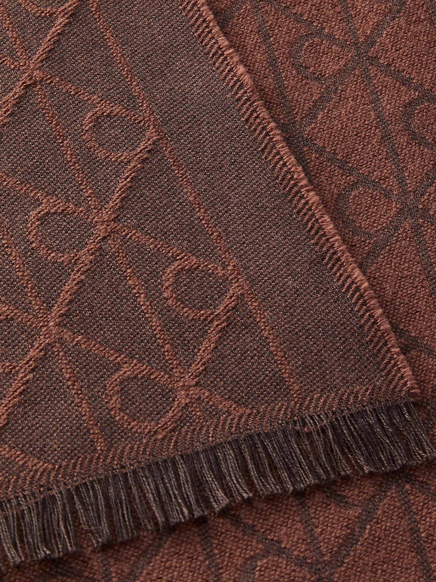 Calvin Klein Tonal Jcq Scarf, sciarpa da unisex adulto marrone