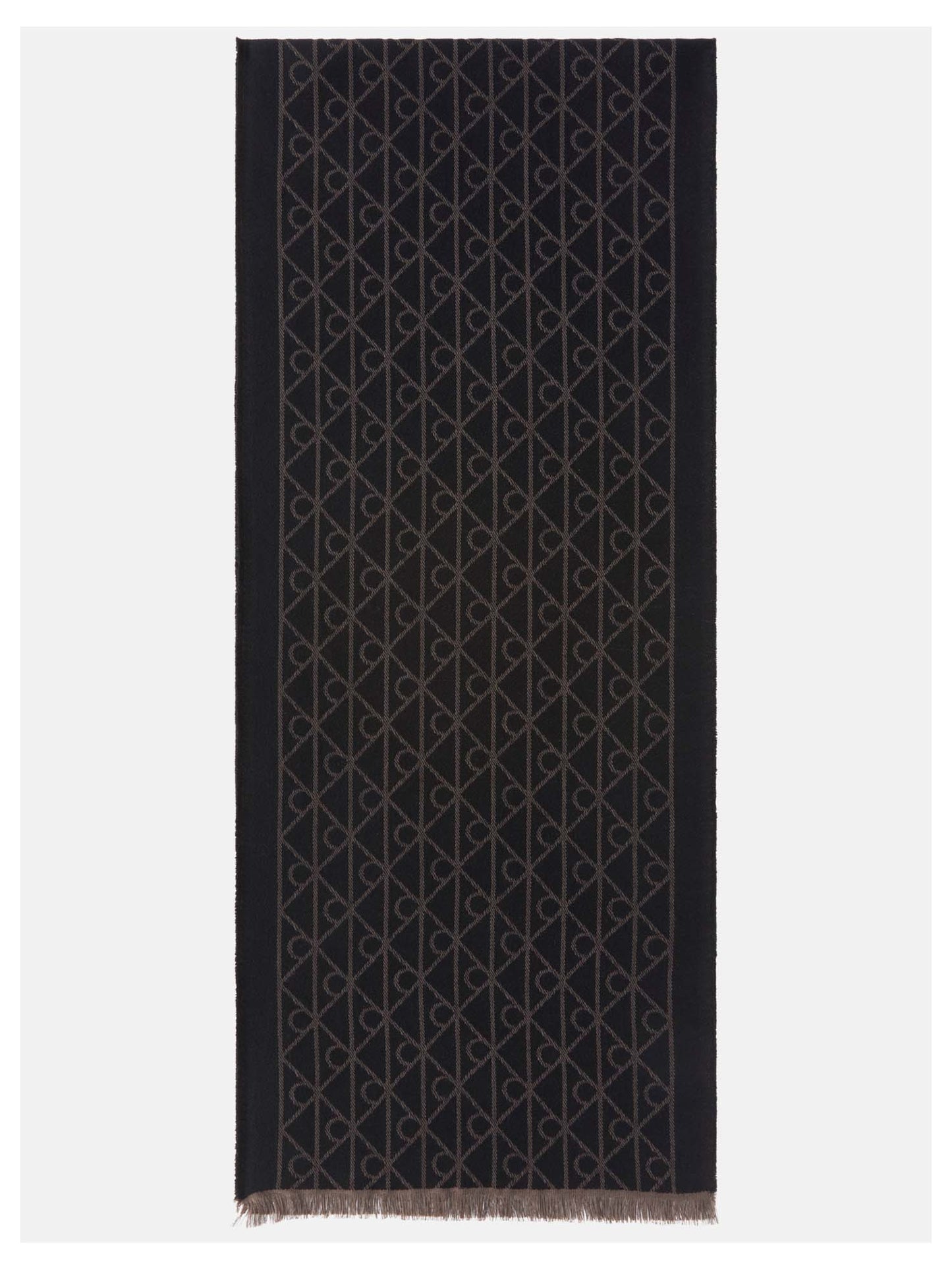 SCIARPA MONOGRAM CALVIN KLEIN DA UOMO MARRONE