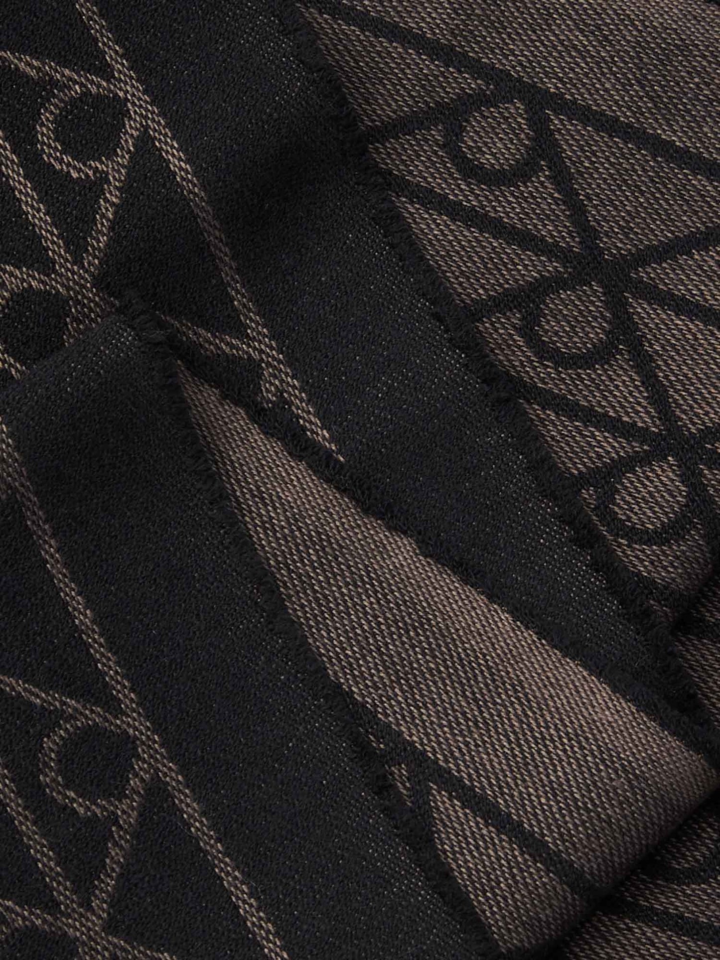 SCIARPA MONOGRAM CALVIN KLEIN DA UOMO MARRONE