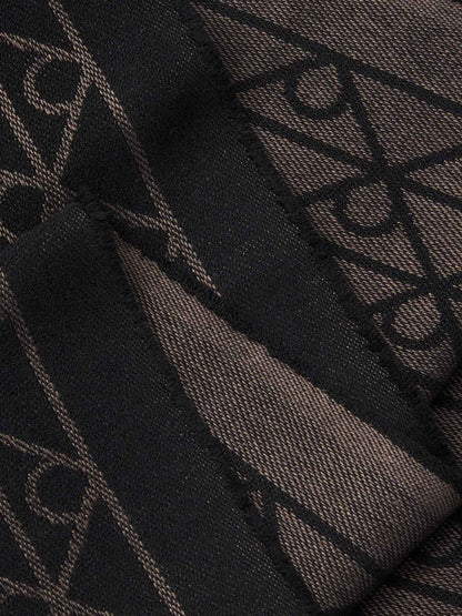 SCIARPA MONOGRAM CALVIN KLEIN DA UOMO MARRONE