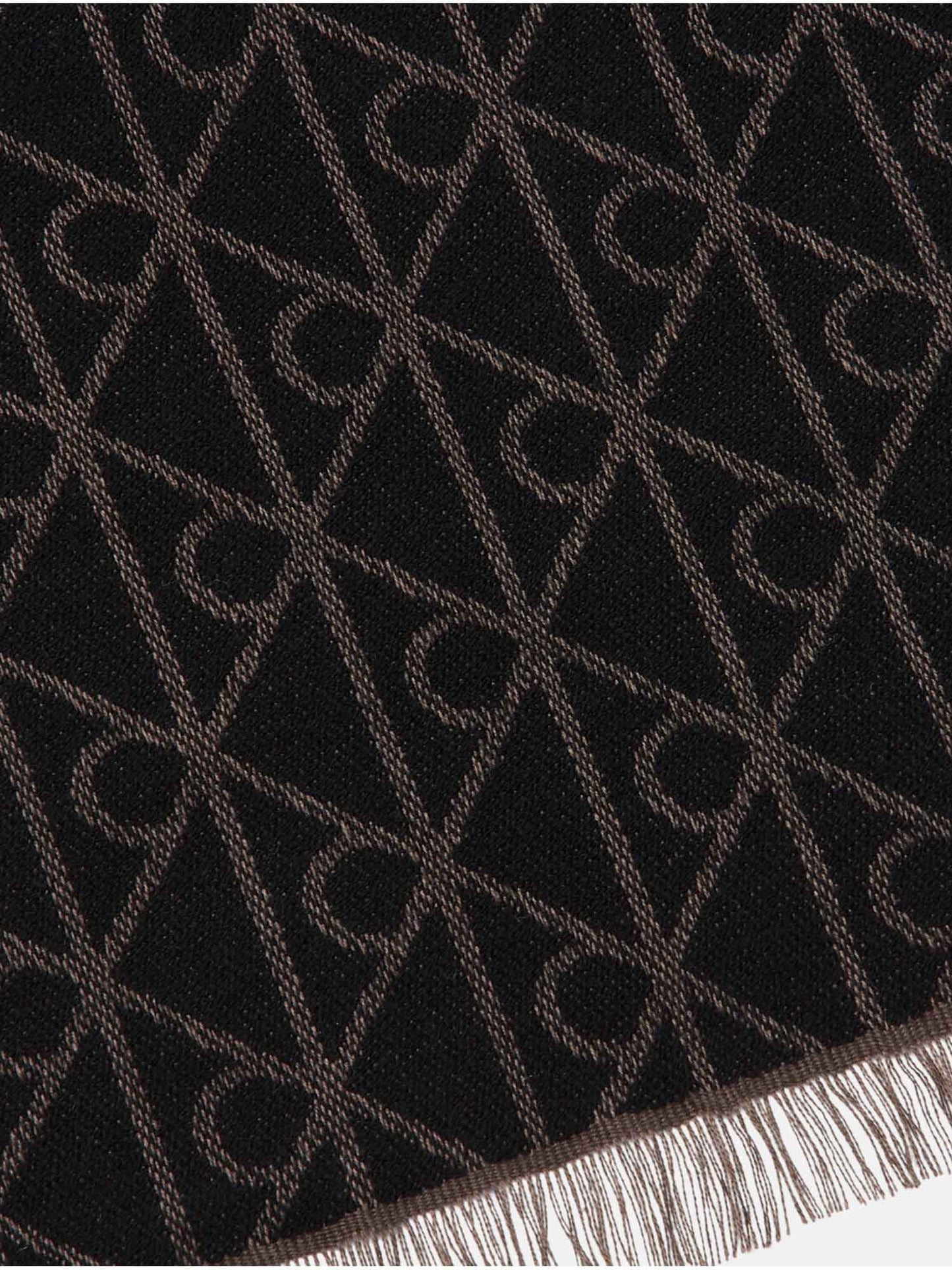 SCIARPA MONOGRAM CALVIN KLEIN DA UOMO MARRONE