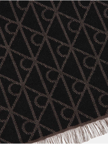 SCIARPA MONOGRAM CALVIN KLEIN DA UOMO MARRONE